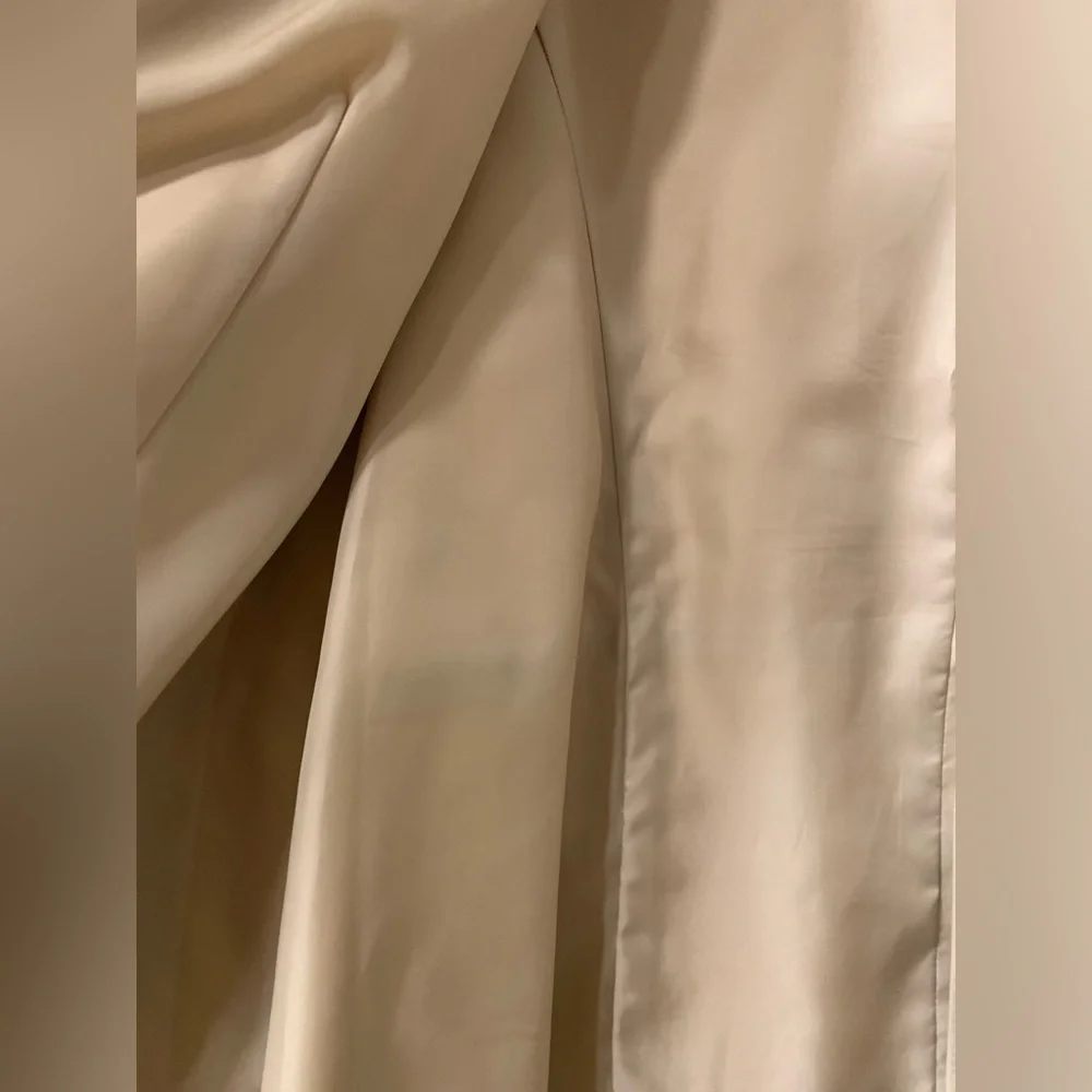Nordstrom Womens Lamb Skin Leather Cream Everyday Blazer 🌴 - Picture 8 of 16